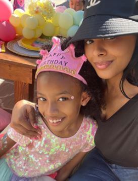 Michael Wayans girlfriend Vanessa Simmons and daughter Ava Marie Jean Wayans.